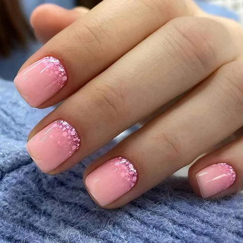 Miniatura 16 de Uñas postizas cuadradas cortas a presión, diseño de ojo de gato rojo, uñas postizas cortas con pegamento brillante, uñas postizas acrílicas