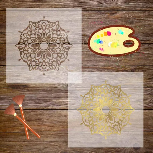 Miniatura 6 de Paquete de 12 hojas de plantillas de Mylar transparente de 4 mil, plantillas en blanco de 12 x 12 pulgadas, material de plantilla reutilizable, haz