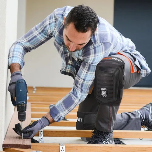 Miniatura 6 de REXBETI Rodilleras mejoradas para el trabajo, rodilleras de construcción para hombres, rodilleras de gel de espuma antideslizantes resistentes