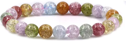 Miniatura 27 de Amandastone Pulsera elástica de cuentas redondas de 0.315 in con piedras preciosas naturales de 7 pulgadas