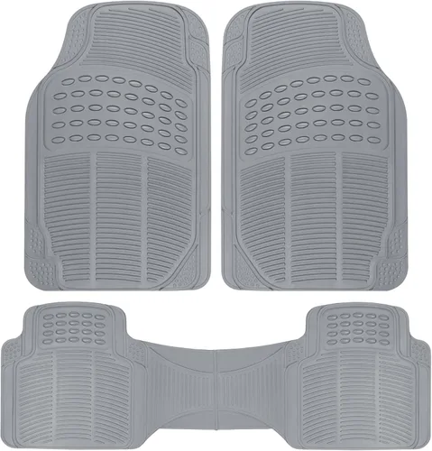 Miniatura 13 de BDK ProLiner Alfombrillas para automóvil, camiones, SUV, 2 piezas para todo tipo de clima con diseño de ajuste universal, tapetes duraderos