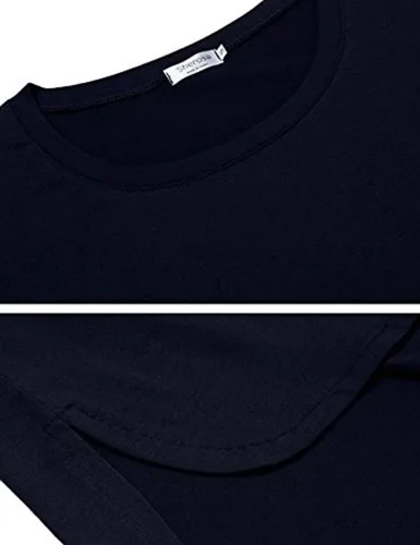 Miniatura 6 de Sherosa Camiseta casual de manga 34 con cuello redondo para mujer
