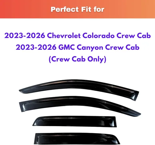 Miniatura 184 de KPY Visor de ventana compatible con Kia Soul 2009-2013, Protector contra lluvia de 4 unidades, deflectores de ventilación de ventana lateral