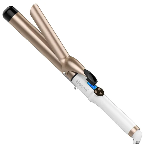 Hoson - Rizador profesional de 1.25 pulgadas, tubo con revestimiento de cerámica turmalina profesional, pantalla LCD con 9 ajustes de calor (225 °F