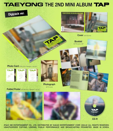 Miniatura 7 de DREAMUS NCT Taeyong TAP 2º contenido del mini álbum+tarjeta fotográfica+seguimiento sellado TAE Yong (3 versiones Set (SMini no incluido))