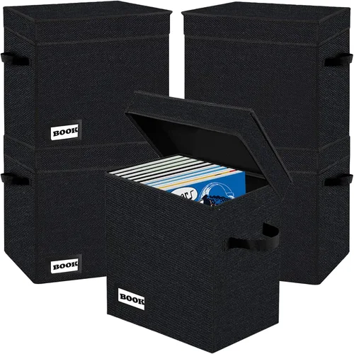 Miniatura 12 de Paquete de 2 Cajas de Almacenamiento de Cómics de Colección, Organizador Protector 15.8" X 7.8" X 11.8" Caja Corta Plegable con Capacidad