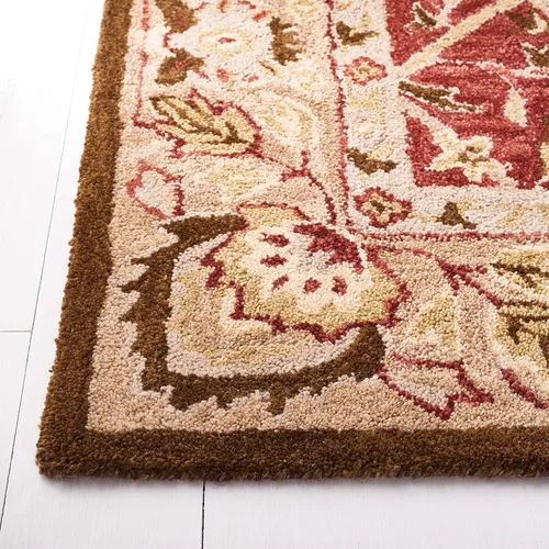 Miniatura 3 de SAFAVIEH Antiquity Collection - Alfombra decorativa de 3 x 5 pies, color marfil y beige, hecha a mano, lana tradicional, ideal para zonas de alto