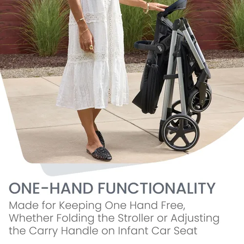 Miniatura 9 de Britax - Sistema de viaje para bebé Willow Grove SC, combinación de silla de auto y cochecito infantil con base Alpine, tecnología ClickTight