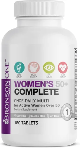 Miniatura 5 de Bronson ONE Daily Multivitamínico Multimineral Completo 50+ para mujer, 180 tabletas