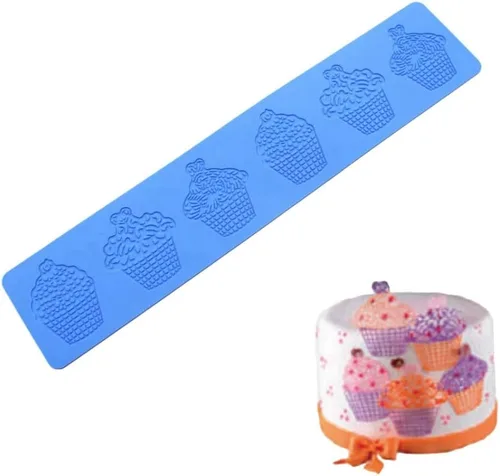 Miniatura 2 de Molde de silicona para cupcakes 3D para cupcakes, fondant, almohadilla de encaje, molde de silicona para pasteles, fondant, molde de arcilla