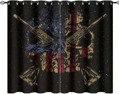 Miniatura 72 de Cortinas de Constelación, Arte Moderno Abstracto Patrón de Símbolos de Constelación Galaxia Negra Blanca, Tratamientos para Ventanas con Aislamiento