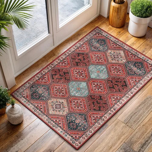Miniatura 57 de CAMILSON Alfombras modernas de lujo para sala de estar, alfombra abstracta vintage de 4 x 6, suave, pelo medio, resistente a las manchas, fácil