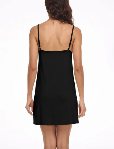 Miniatura 3 de Camisón suave con tirantes delgados ajustables para mujer