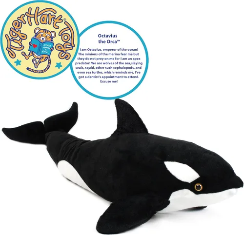 Miniatura 3 de TigerHart Octavius The Orca Blackfish - Peluche de 28 pulgadas
