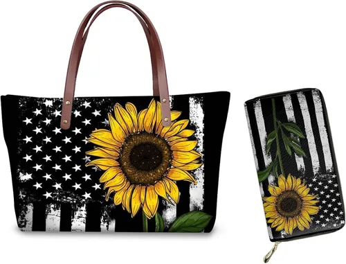Coloranimal Bolso de mano con asa superior para mujer, bolso cruzado grande, bolso largo para regalo