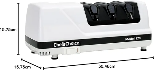 Miniatura 8 de Chef's Choice afilador de cuchillos profesional de 3 capas, afilador de 120 diamantes, ninguno , Blanco