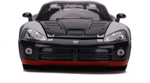 Miniatura 2 de Jada Marvel 1:24 Dodge Viper - Coche fundido a presión con figura de veneno de 2.75 pulgadas, juguetes para niños y adultos
