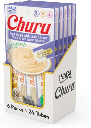 Miniatura 9 de INABA - Golosinas Churu para gatos, puré cremoso para gatos, sin cereales, que se puede lamer y exprimir / suplemento con vitamina E y taurina, 0.5