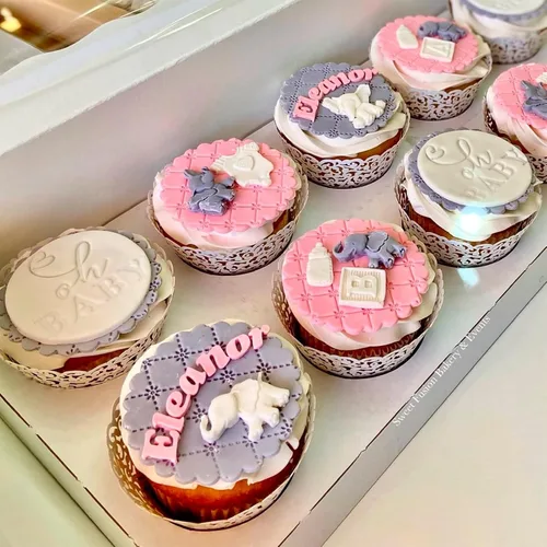 Miniatura 8 de Lambeth Borders - Molde de silicona para decoración de pasteles de crema batida, para fiestas de cumpleaños, adornos de cupcakes de Acción