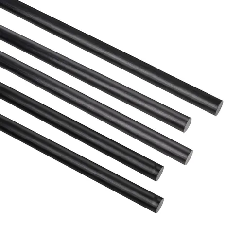 200mm x 1.0mm 1.5mm 2.0mm 2.5mm 3.0mm 4.0mm 5.0mm 5 piezas de varilla de fibra de carbono de 5 mm para avión RC, manualidades DIY, poste mate de