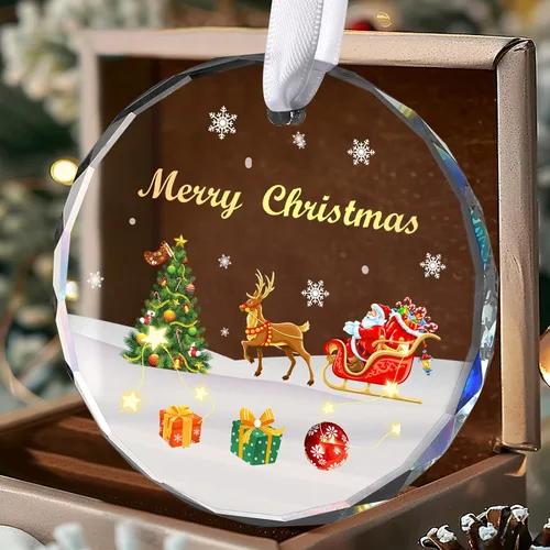 Miniatura 13 de Adorno de Primer Navidad del Bebé 2024 - Recuerdo de Familia de Tres: Recién Nacido Niño y Niña