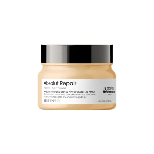 L'Oréal Professionnel Paris Absolut Repair Hair Mask - Tratamiento nutritivo de proteínas, hidrata, repara daños y añade brillo, para cabello seco y