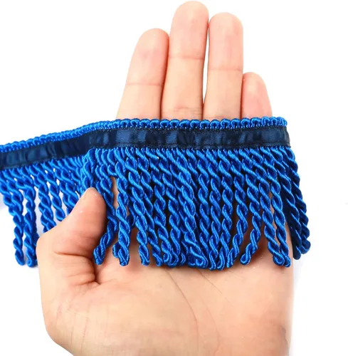 Adornos y adornos de flecos de lingotes de 5/10 yardas x 2.5 pulgadas, adornos de tela para costura, decoración para ropa, flecos hebreos dorados