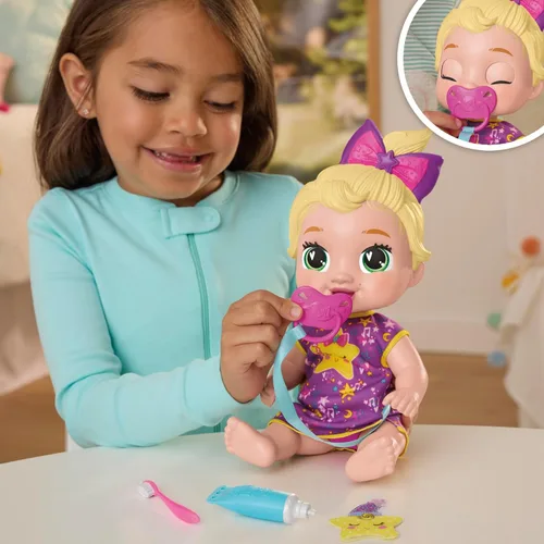 Miniatura 4 de Baby Alive Lil Dreamer LaLa GooGoo - Juego de muñecas de bebé dormilonas, pelo rubio, divertido tema de fiesta de pijamas, juguetes preescolares
