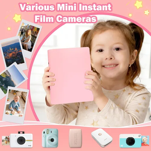Miniatura 4 de Ruibytree Álbum de fotos de 320 bolsillos para cámara instantánea Fujifilm Instax Mini LiPlay 12 11 9 8 40 41 99 Evo 7S, cubierta de piel sintética