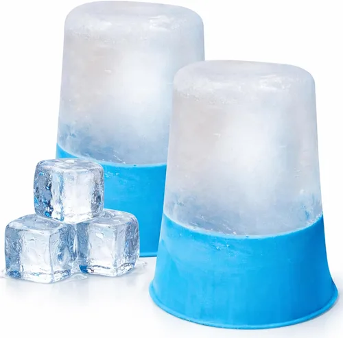 Arctic Flex Rodillo de hielo para cara, ojos y cuello (paquete de 2) – Rodillo de hielo facial masajeador para el cuidado de la piel, bolsas de