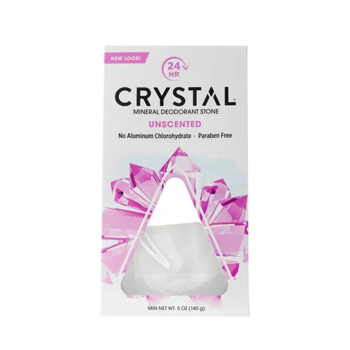 Crystal Body Desodorante Body Rock, sin perfume, sin parabenos, 5 onzas (paquete de 1)