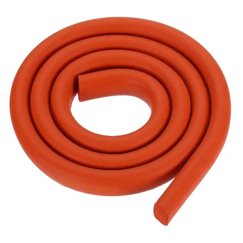 Miniatura 25 de uxcell Varilla de espuma de 3.28 pies, relleno de juntas sólidas en forma de D de 1.18 x 0.59 pulgadas, tira de sellado de espuma para protector