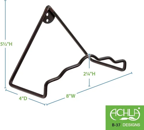 Miniatura 2 de Achla Designs B-37 Soporte de pared para placa, grande, paquete de 2