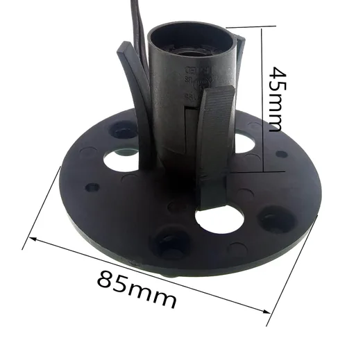 Miniatura 3 de Cable de lámpara de sal del Himalaya, base de repuesto original, cable de 6 pies con atenuador, conjunto de base E12, listado UL (SPT-1, 1 unidad)