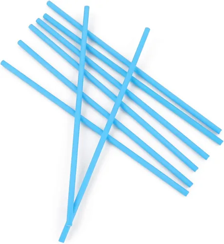 Miniatura 3 de 100 palitos de papel para paletas de papel, 6 pulgadas por 5/32 pulgadas (azul)