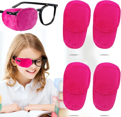 Miniatura 9 de 4 parches de ojos para gafas, parche médico para el tratamiento de ojos perezosos, ambliopía, estrabismo, mejora la visión, parche reutilizable Negro
