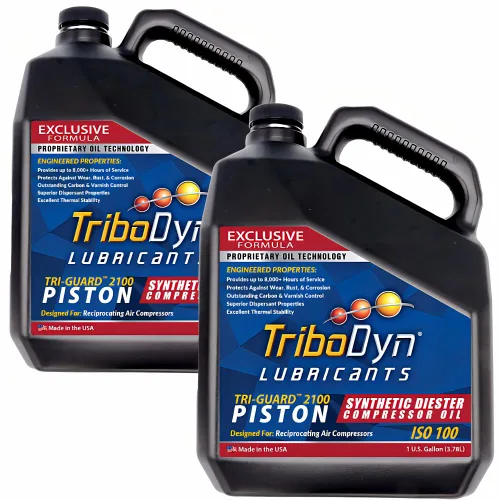 Miniatura 15 de Aceite de compresor de aire sintético sin detergente de 8,000 horas – TRI-Guard 1100, ISO 100, SAE 30 compresor de pistón – jarra de 1 galón