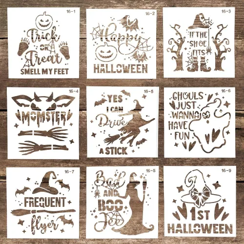 Miniatura 4 de Plantilla decorativa reutilizable de letras para manualidades, álbumes de recortes, pintura en pasteles, madera, lienzo, piso, pared, azulejos