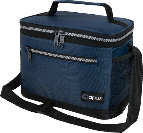OPUX - Fiambrera de alta calidad, aislada para hombres y mujeres adultas, resistente al almuerzo escolar para niños, niñas, niños | Bolsa de Azul