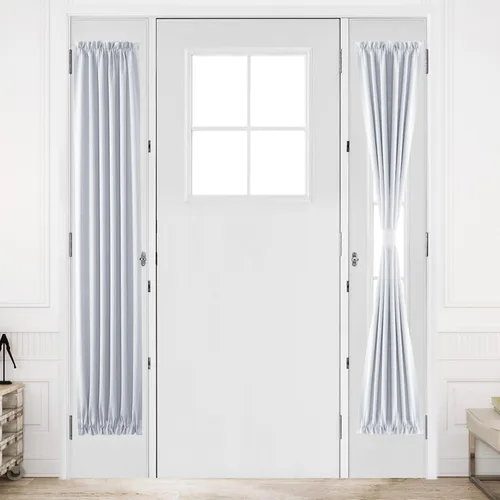 Miniatura 172 de DWCN Cortinas para puerta francesa: cortina térmica con bolsillo para barra para puertas con ventana de vidrio, puertas de cocina y patio