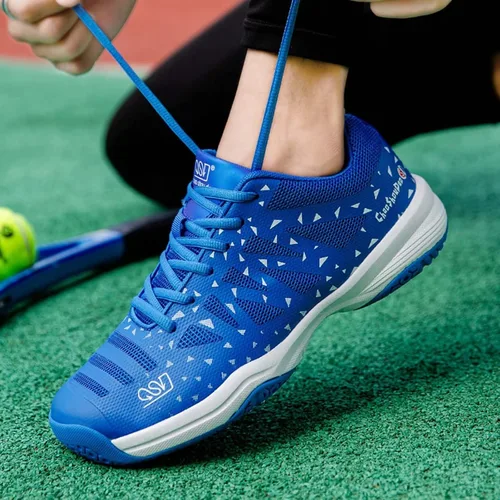 Miniatura 7 de Jakcuz Zapatos de tenis de bádminton para hombres y mujeres, zapatos de raqueta, tenis de voleibol para entrenamiento de cancha en interiores