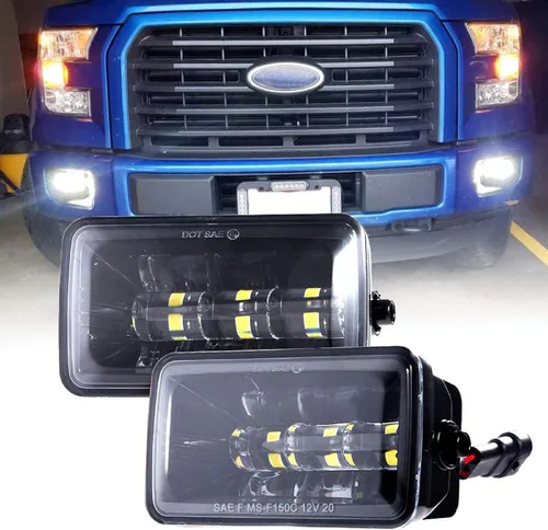 BICYACO Luces antiniebla LED mejoradas para Ford F150 2015-2020, F250 F350 F450 F550 Super Duty 2015-2020, kit de montaje de luces antiniebla LED de