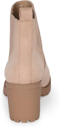 Miniatura 5 de STYLISH S ABBY - Botines Chelsea con plataforma para mujer, tacón grueso, suela de lengüeta