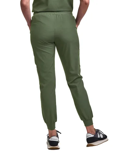 Miniatura 35 de Green Town Conjunto de ropa quirúrgica para mujer, pantalón deportivo y parte superior con cuello en V, 5 bolsillos, cintura de yoga, uniforme