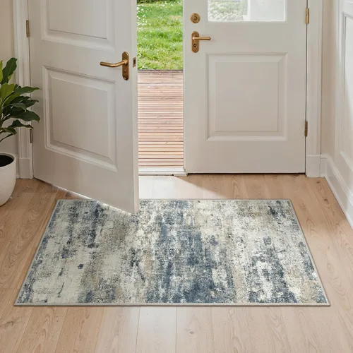 Miniatura 73 de GENIMO Alfombra antideslizante de 2 x 6 pies, lavable para pasillos de cocina, alfombras de cocina modernas abstractas, alfombra ligera de pelo bajo