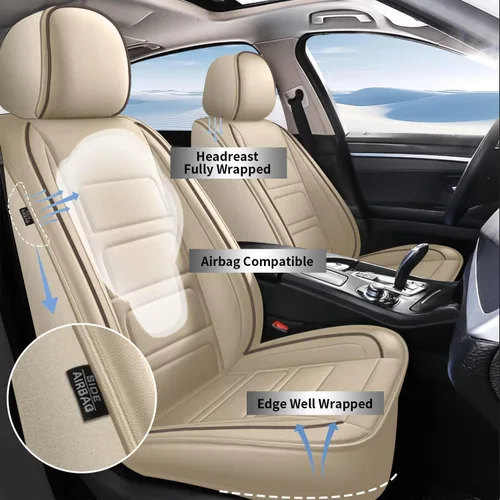 Miniatura 4 de TTX LIGHTING Fundas de asiento de coche de ajuste exacto para Toyota 4Runner 2003-2025 2026 Cuero sintético impermeable duradero, seguro