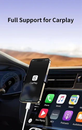 Miniatura 4 de [Paquete de 2 unidades de 1 m Certificado MFi] Cable USB C tejido CarPlay para cargador Apple iPhone 17 Pro Max, cable USB A a USB-C duradero