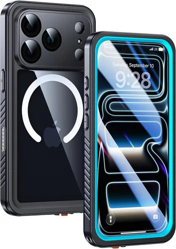 Miniatura 20 de Lanhiem Funda Magnética para iPhone 17 Pro de Privacidad, Funda Impermeable a Prueba de Polvo, [Protector de Pantalla Antiespía Integrado]