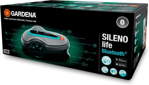 Miniatura 5 de GARDENA 15101-20 SILENO Life - Cortacésped robótico automático, con aplicación Bluetooth y cable delimitador, uno de los más silenciosos de su