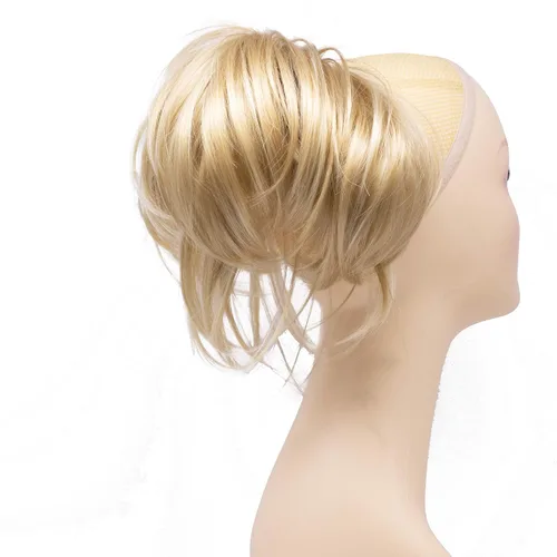 Miniatura 16 de Extensión de cabello ajustable, cola de caballo desarreglada, 12 pulgadas con pinzas, de Onedor, 10#